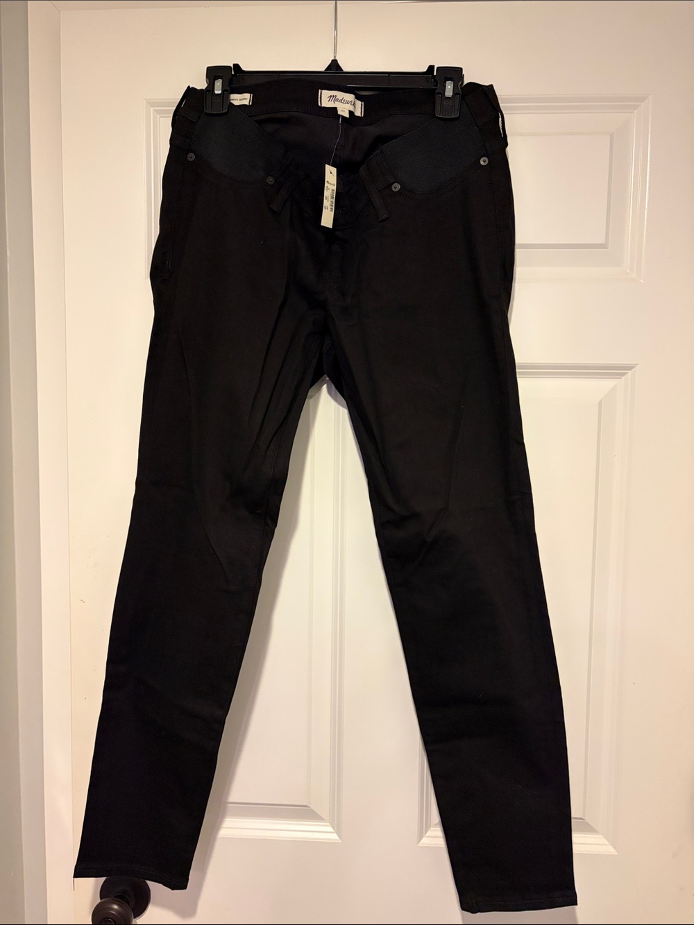 Madewell Size 32 Maternity Skinny Jeans. Black, NWT